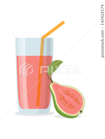 Fresh Guava Juice Stock Illustration Fresh Guava Juice Stock Illustration 142928174