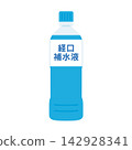Illustration of an oral rehydration solution bottle (without outlines) 142928341