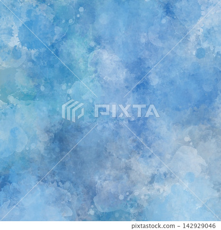A fantastical watercolor background material with a winter theme and a blue gradient texture. A fantastical watercolor background material with a winter theme and a blue gradient texture. 142929046