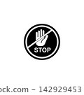 no sign icon on white background 142929453