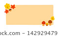 A banner design featuring heartwarming autumn foliage and nuts. 142929479