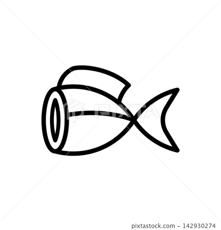 fish meat icon vector design template in white background fish meat icon vector design template in white background 142930274