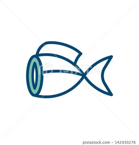 fish meat icon vector design template in white background fish meat icon vector design template in white background 142930276