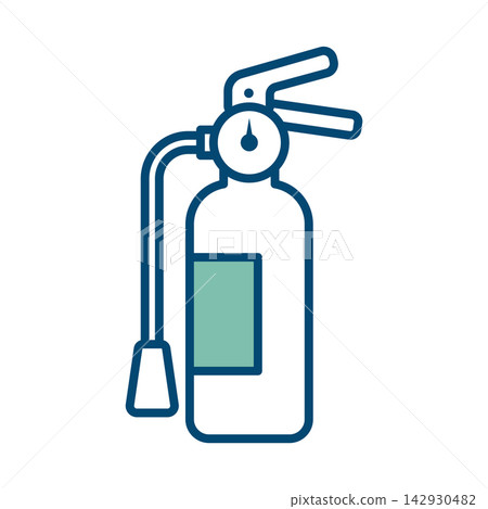 fire extinguisher icon vector design template in white background fire extinguisher icon vector design template in white background 142930482