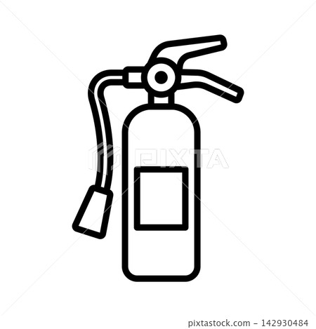 fire extinguisher icon vector design template in white background fire extinguisher icon vector design template in white background 142930484
