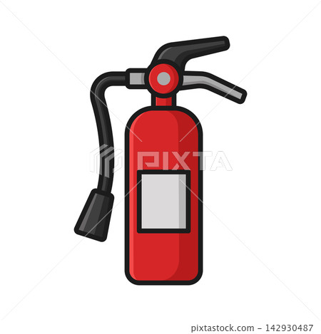 fire extinguisher icon vector design template in white background fire extinguisher icon vector design template in white background 142930487
