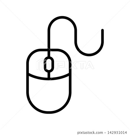 computer mouse icon vector design template in white background computer mouse icon vector design template in white background 142931014