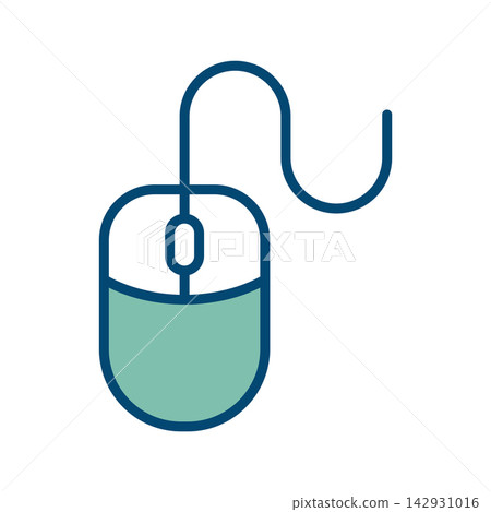 computer mouse icon vector design template in white background computer mouse icon vector design template in white background 142931016