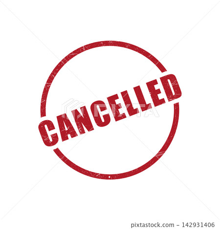 cancelled stamp icon vector design template in white background cancelled stamp icon vector design template in white background 142931406