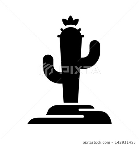 cactus icon vector design template in white background cactus icon vector design template in white background 142931453