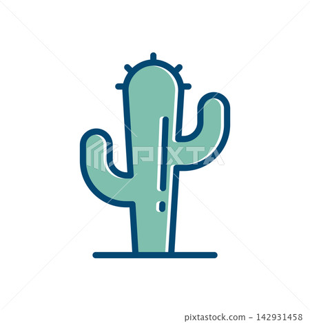 cactus icon vector design template in white background cactus icon vector design template in white background 142931458