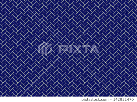 A Japanese-style natural background pattern material with a navy blue woven pattern. A Japanese-style natural background pattern material with a navy blue woven pattern. 142931470