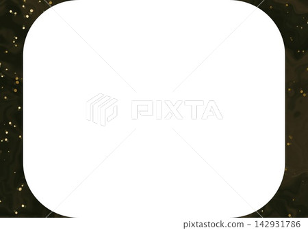Green and black marble gold powder rounded corner frame background Green and black marble gold powder rounded corner frame background 142931786