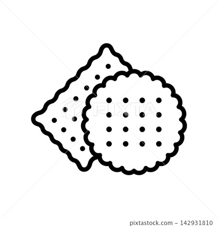 biscuit icon vector design template in white background 142931810