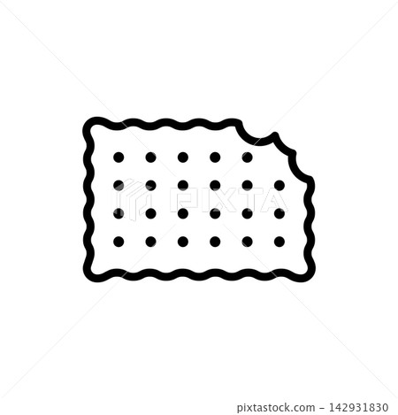 biscuit icon vector design template in white background biscuit icon vector design template in white background 142931830