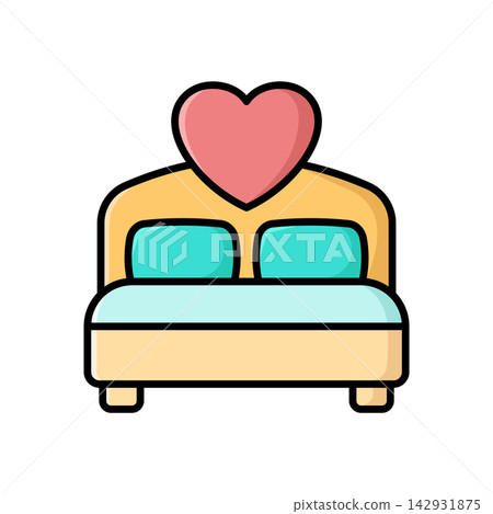 bed icon vector design template in white background bed icon vector design template in white background 142931875