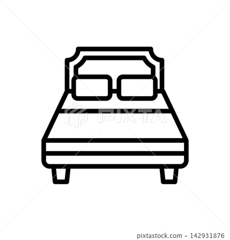bed icon vector design template in white background bed icon vector design template in white background 142931876