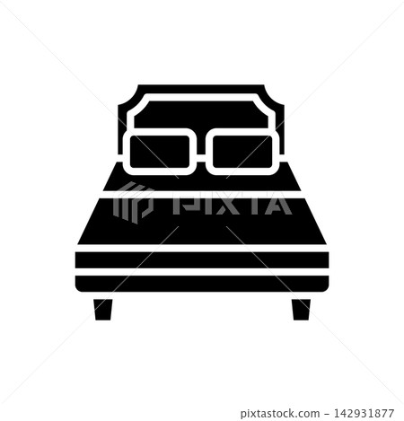 bed icon vector design template in white background bed icon vector design template in white background 142931877