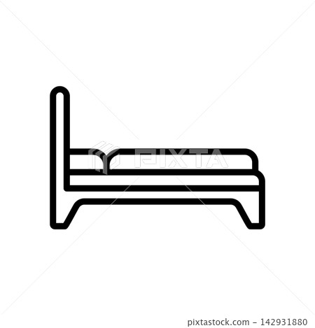 bed icon vector design template in white background bed icon vector design template in white background 142931880