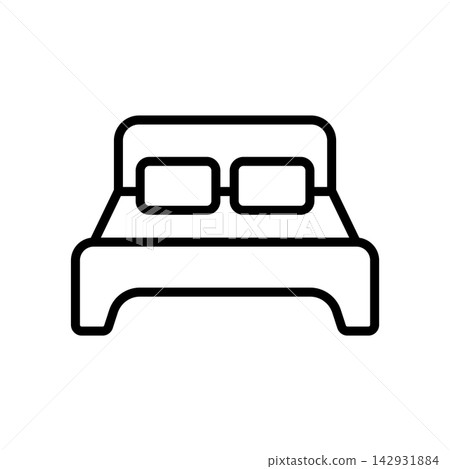 bed icon vector design template in white background bed icon vector design template in white background 142931884