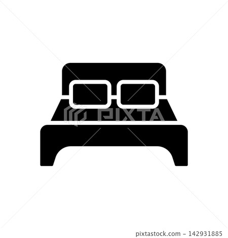 bed icon vector design template in white background bed icon vector design template in white background 142931885