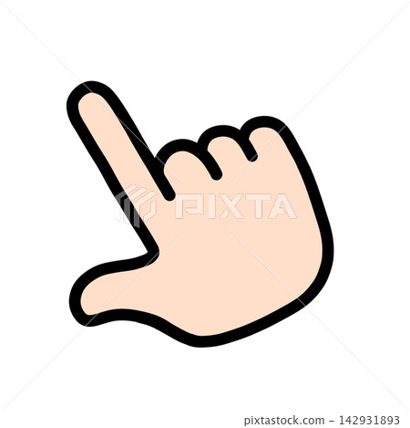Pointing finger, attention, recommendation, icon Pointing finger, attention, recommendation, icon 142931893