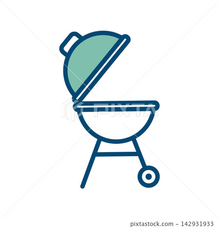 barbecue icon vector design template in white background barbecue icon vector design template in white background 142931933