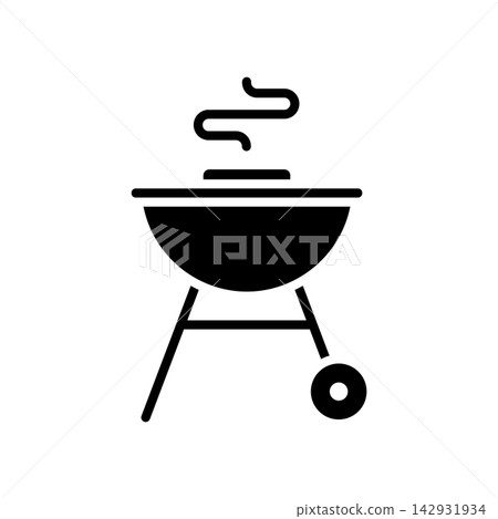 barbecue icon vector design template in white background barbecue icon vector design template in white background 142931934