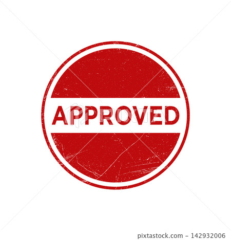 approved rubber stamp icon vector design template in white background approved rubber stamp icon vector design template in white background 142932006
