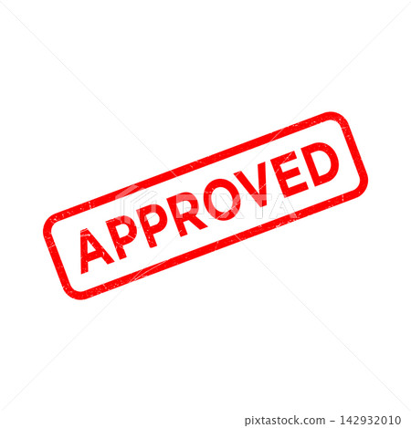 approved rubber stamp icon vector design template in white background approved rubber stamp icon vector design template in white background 142932010