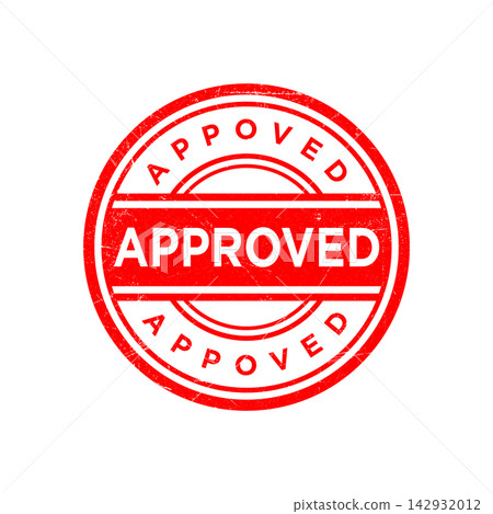 approved rubber stamp icon vector design template in white background approved rubber stamp icon vector design template in white background 142932012