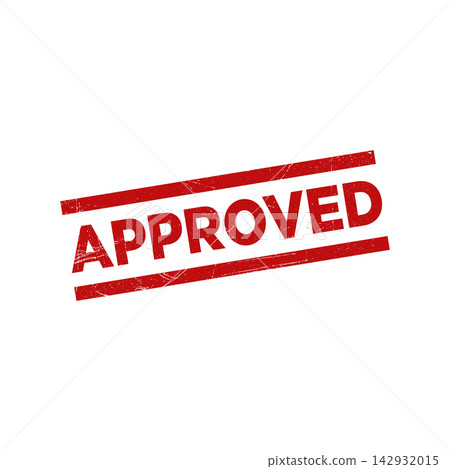 approved rubber stamp icon vector design template in white background approved rubber stamp icon vector design template in white background 142932015