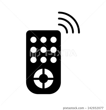 remote control icon vector design template in white background 142932077