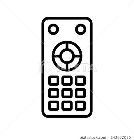 remote control icon vector design template in white background 142932080
