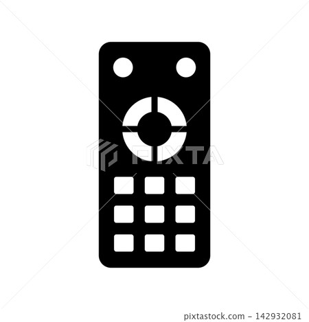 remote control icon vector design template in white background remote control icon vector design template in white background 142932081