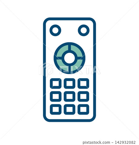 remote control icon vector design template in white background remote control icon vector design template in white background 142932082