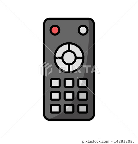 remote control icon vector design template in white background remote control icon vector design template in white background 142932083