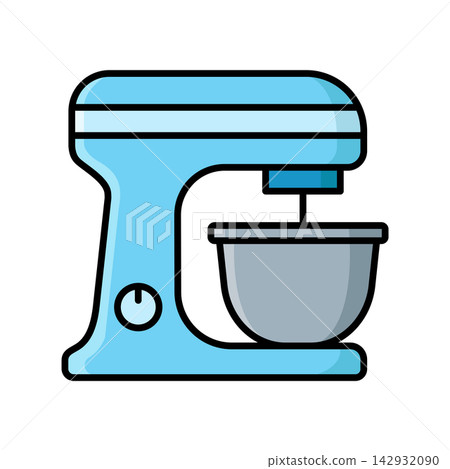 stand mixer icon vector design template in white background stand mixer icon vector design template in white background 142932090