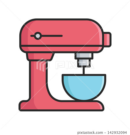 stand mixer icon vector design template in white background stand mixer icon vector design template in white background 142932094