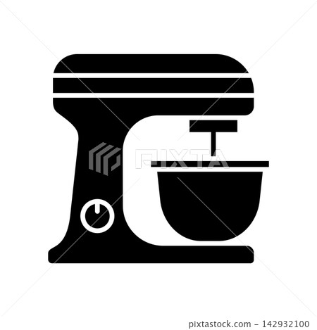 stand mixer icon vector design template in white background stand mixer icon vector design template in white background 142932100