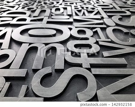 Photo of the typography background 142932158