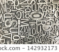 Photo of the typography background 142932173