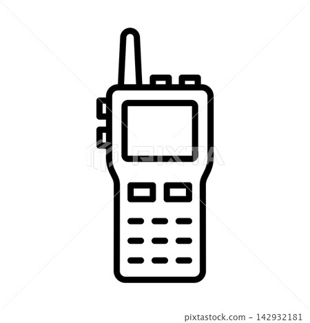 walkie talkie icon vector design template in white background walkie talkie icon vector design template in white background 142932181