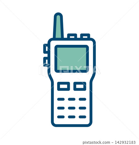 walkie talkie icon vector design template in white background 142932183