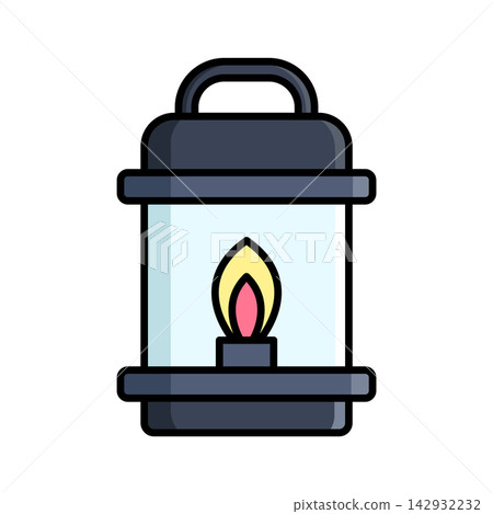 oil lamp icon vector design template in white background oil lamp icon vector design template in white background 142932232