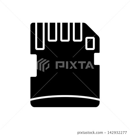 memory card icon vector design template in white background memory card icon vector design template in white background 142932277