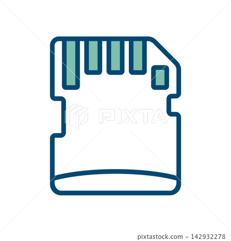 memory card icon vector design template in white background memory card icon vector design template in white background 142932278