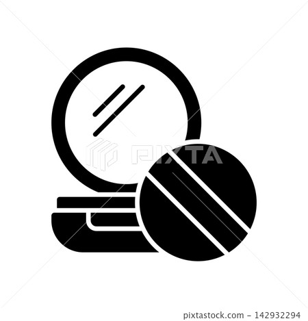 make up powder icon vector design template in white background make up powder icon vector design template in white background 142932294