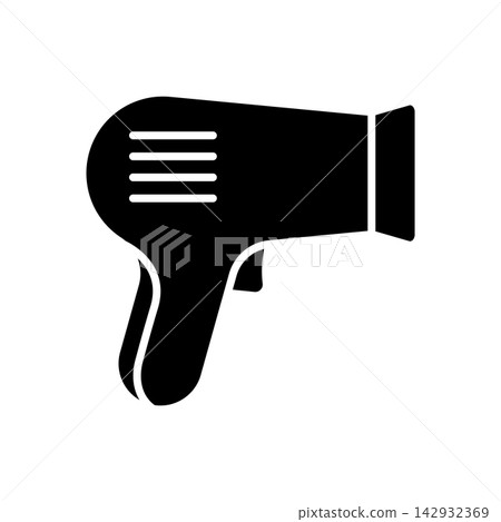 hair dryer icon vector design template in white background hair dryer icon vector design template in white background 142932369