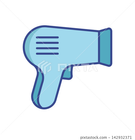 hair dryer icon vector design template in white background 142932371